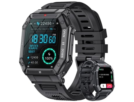 Reloj Inteligente para Hombre Reloj Deportivo con Pantalla Táctil 1 85 y Llamada Bluetooth Presión Arterial Frecuencia Cardíaca Monitor Spo2 BISBIS...