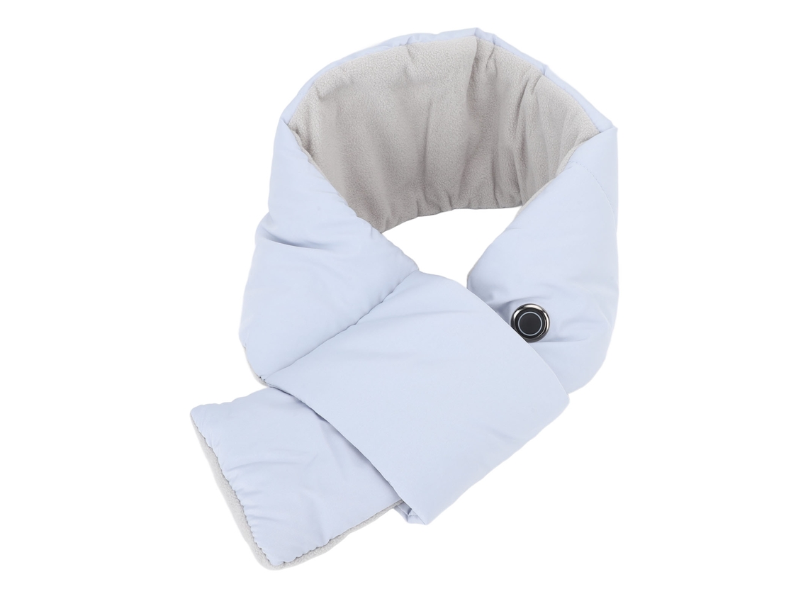 Bufanda Térmica Usb Para Hombre Y Mujer Con 3 Niveles De Temperatura, 105 Cm, Color Azul.
