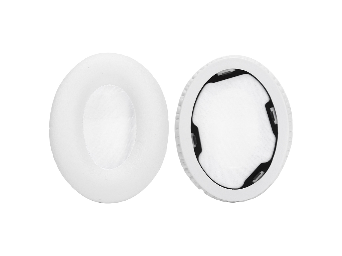 Cuscas De Ouvido Substituição Para Fones Monster Studio 1.0 Espuma Couro Branco