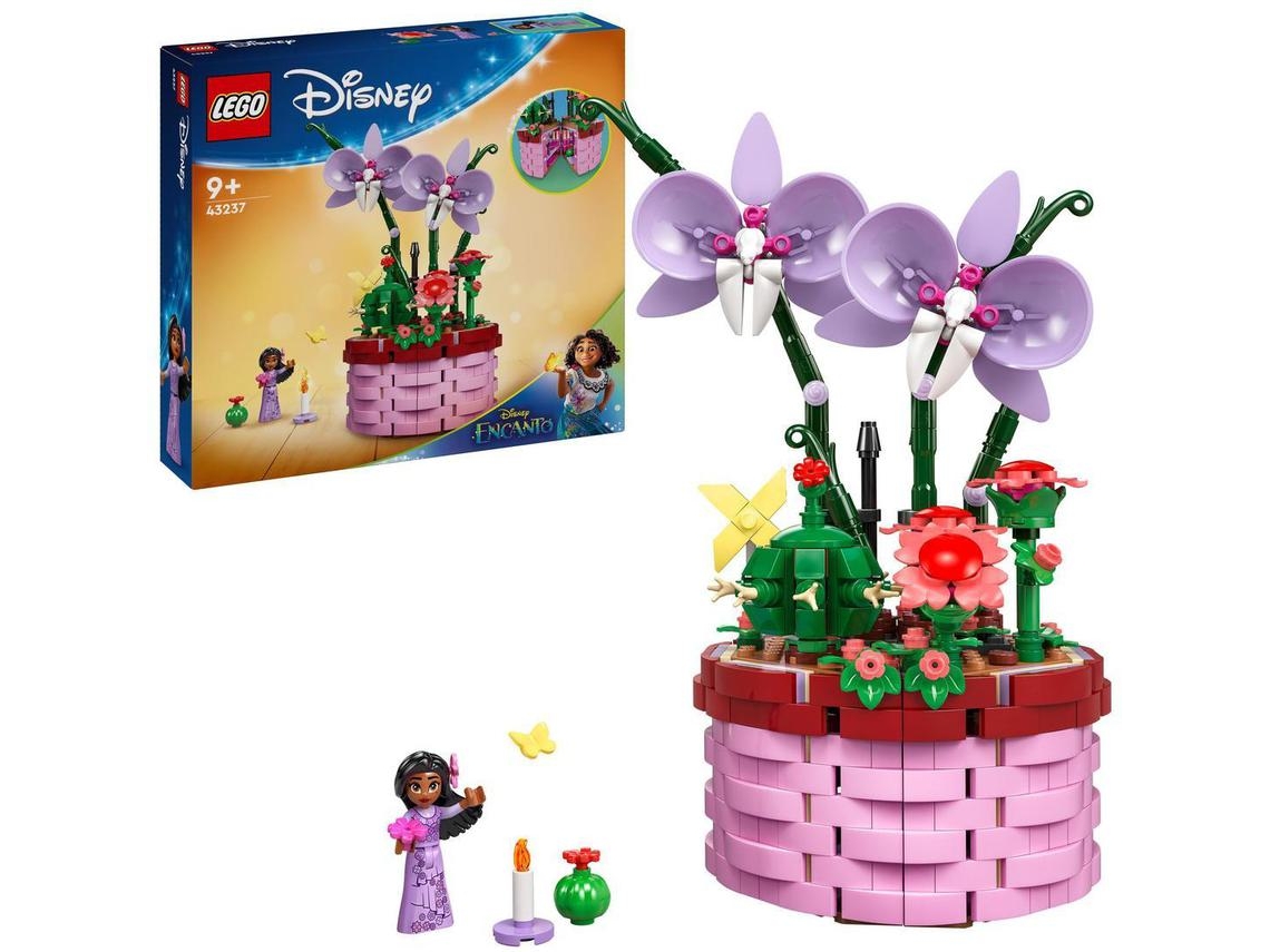LEGO Disney: Encanto Vaso de Flores da Isabela – Com flor de brincar para construir e personagem do filme (641 peças)