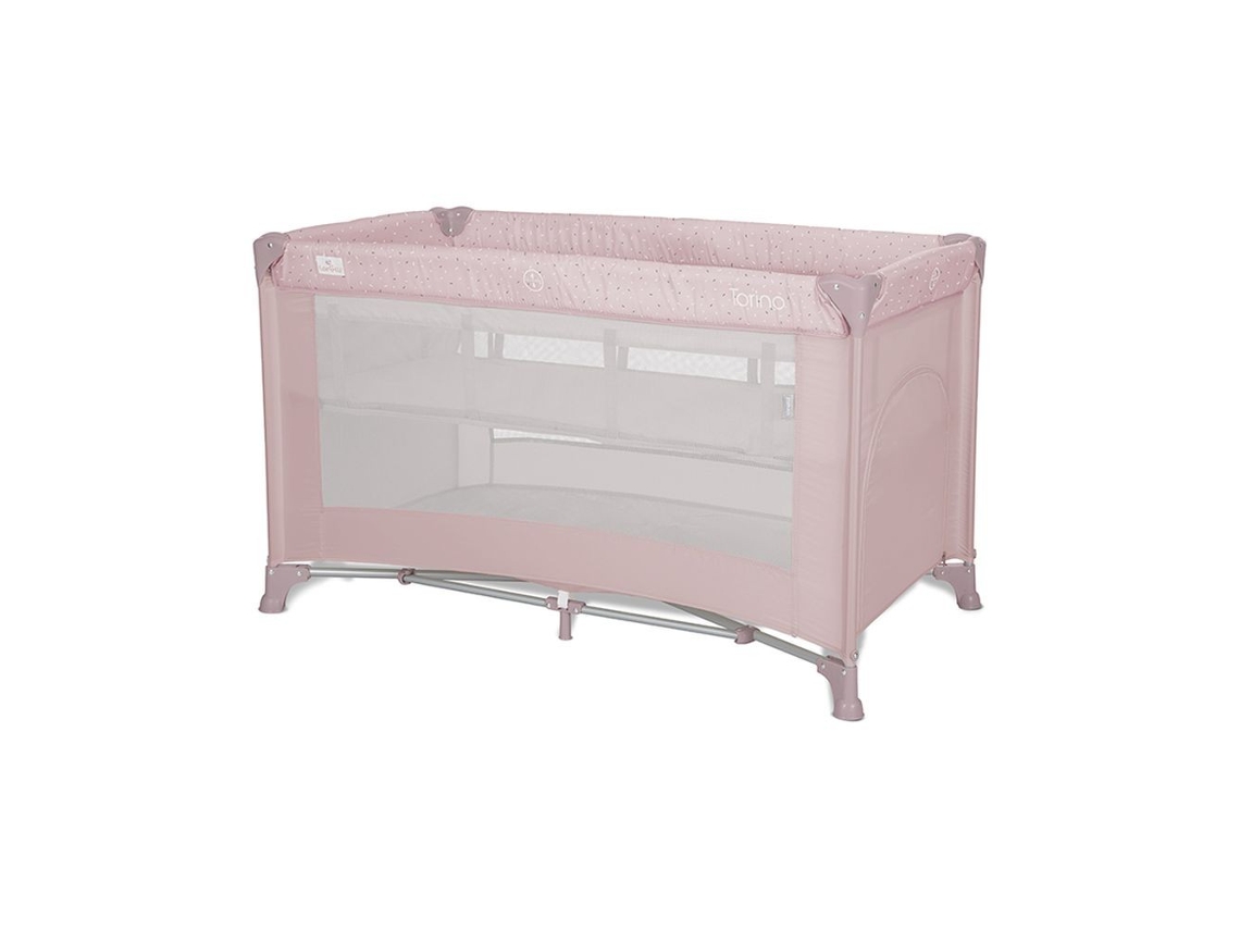 Cuna de viaje Lorelli Torino rosa (2 niveles)