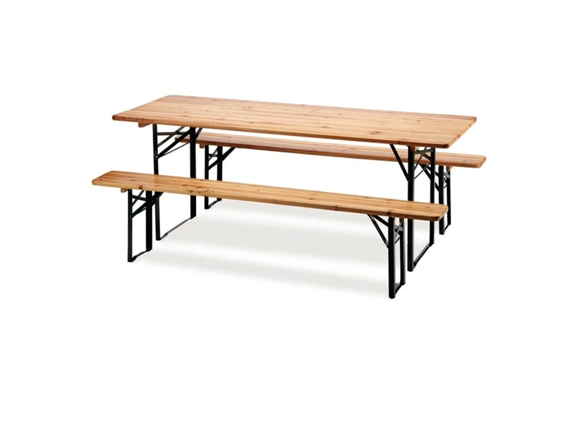 Conjunto de mesa BORA BORA (1,8m) + 2 bancos