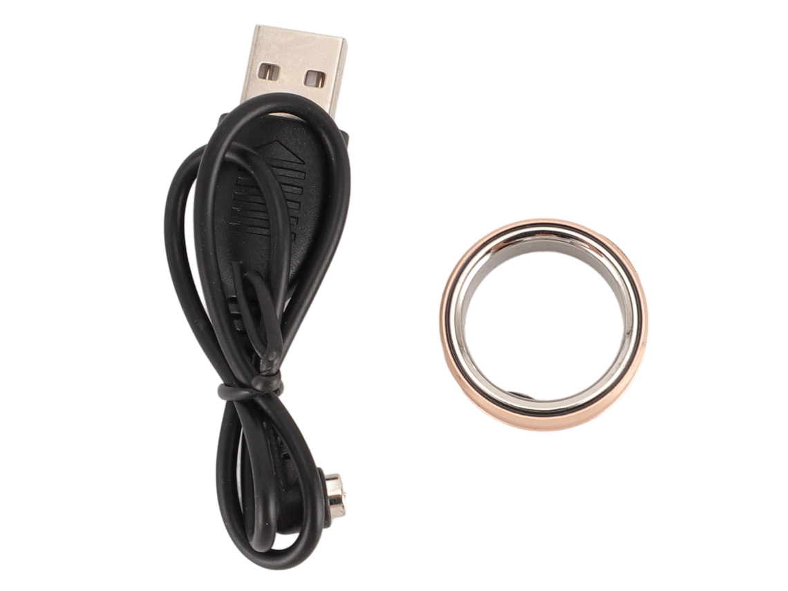Smart Ring Health Tracker Bluetooth 5.1 Ip68 Resistente Al Agua Seguimiento Del Sueño Smart Health Ring Para Android Para Ios Talla 10 Dorado