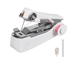 Máquina de coser portátil de mano, minimáquina de coser para coser tela, ropa, bricolaje Nostalgia88