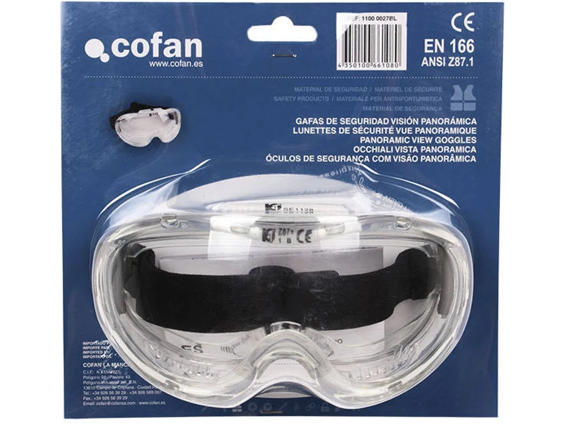Gafas de Seguridad COFAN Vision Panoramica