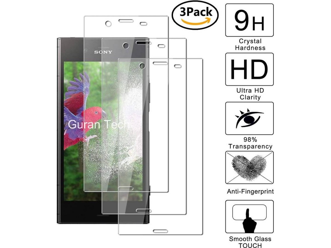 3x Protector Cristal Templado Sony Xperia XZ1 HONGWE.