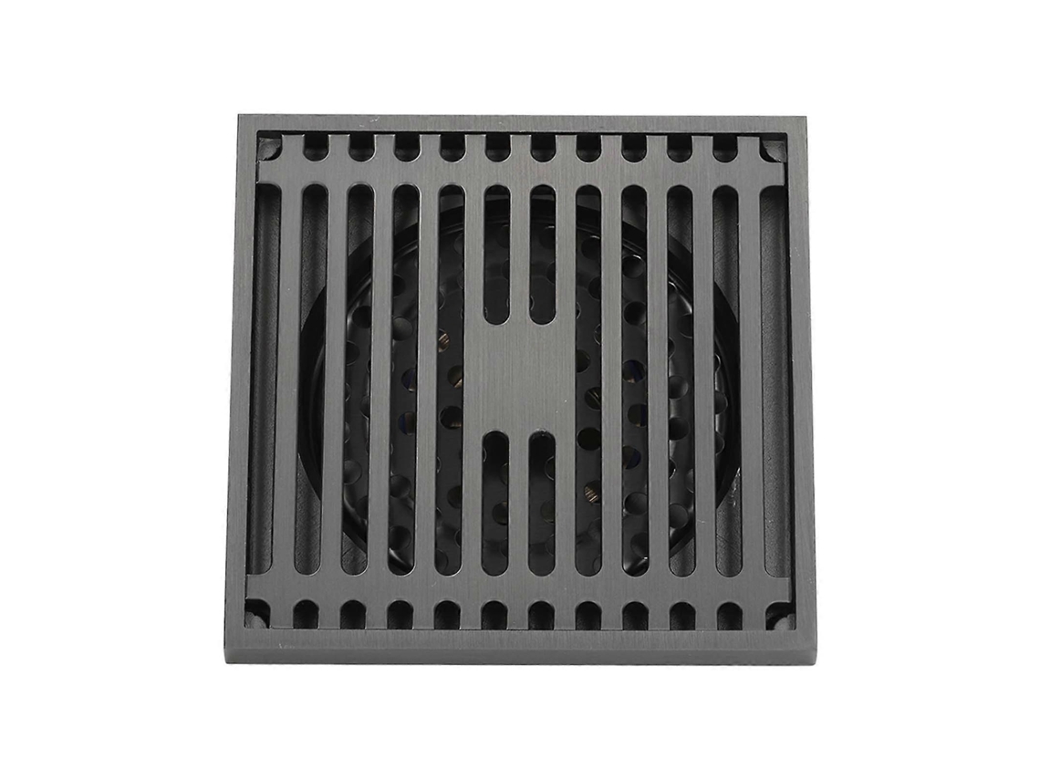 Desagüe De Piso Cuadrado De Acero Inoxidable 304 Anti-olor Alto Desagüe Para Baño Balcón Cocina Gris
