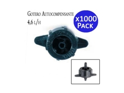 Gotero Autocompensante Desmontable 4,6 L/H Pack 1000 SUINGA