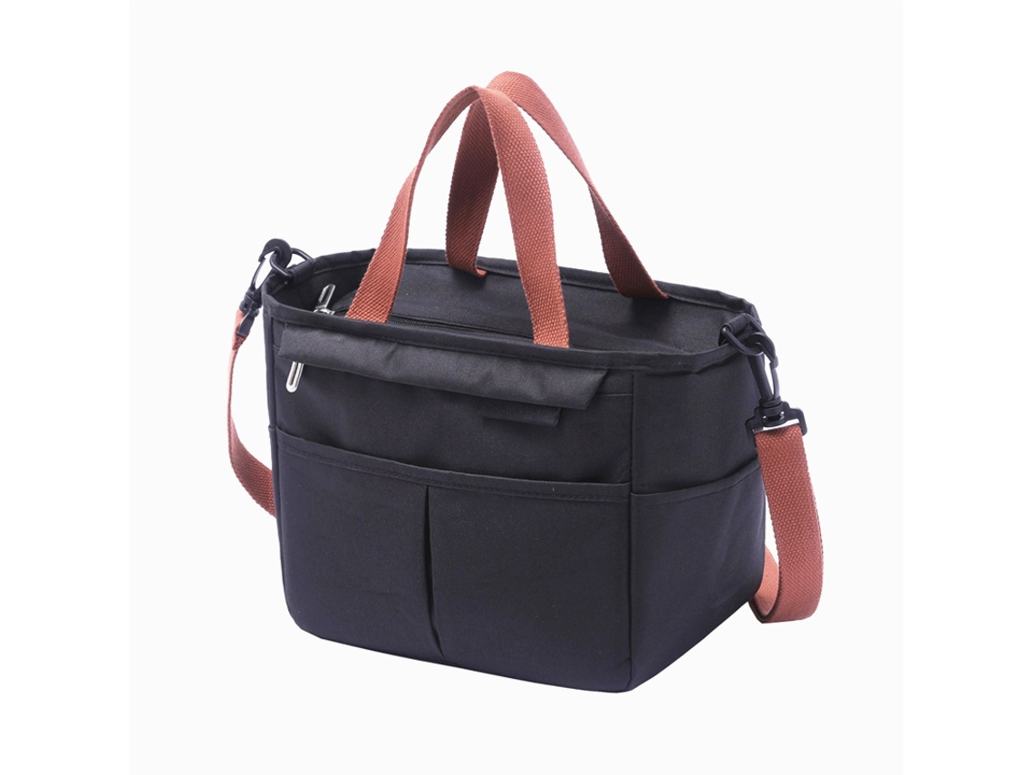 Bolsa Isotérmica De Gran Capacidad Con Asas, Portátil, Para Picnics, Color Negro.