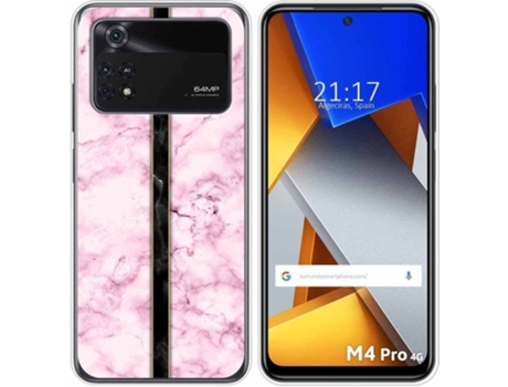 Carcasa para Xiaomi Poco M4 Pro 4G TUMUNDOSMARTPHONE Dibujos Mármol 04 Multicolor