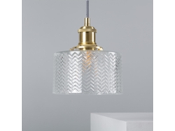 Lámpara Colgante LEDKIA (Dorado - E27 - 40 W - Vidrio)