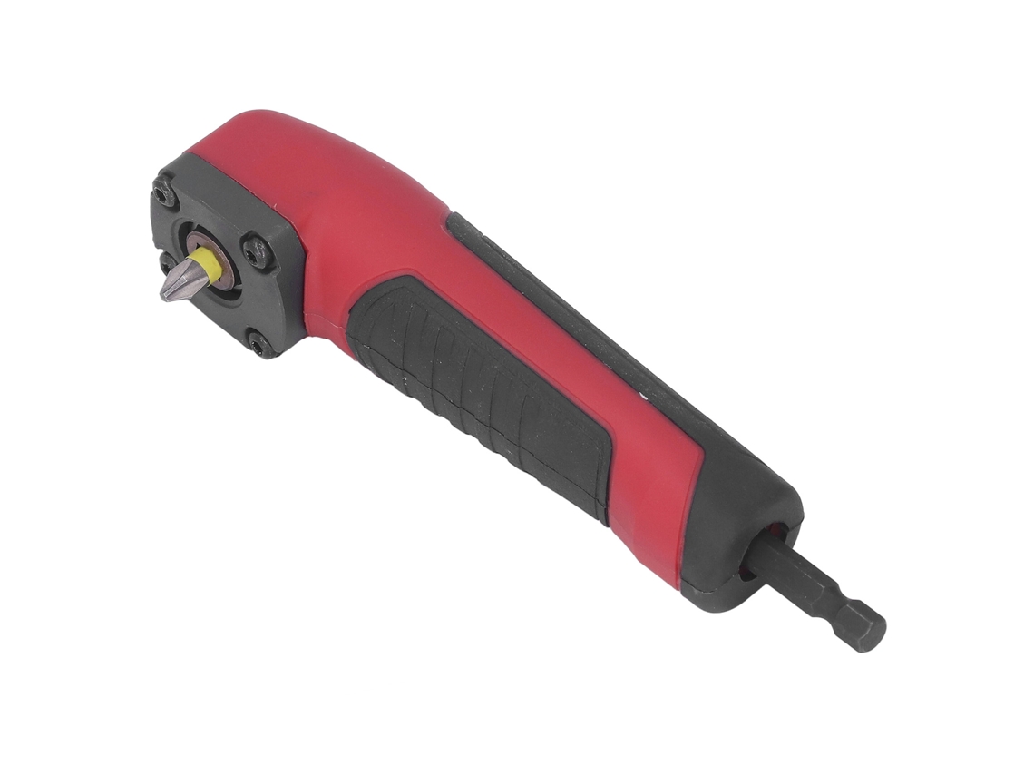 Adaptador angular para broca de 1/4 pulg. con mango ergonómico
