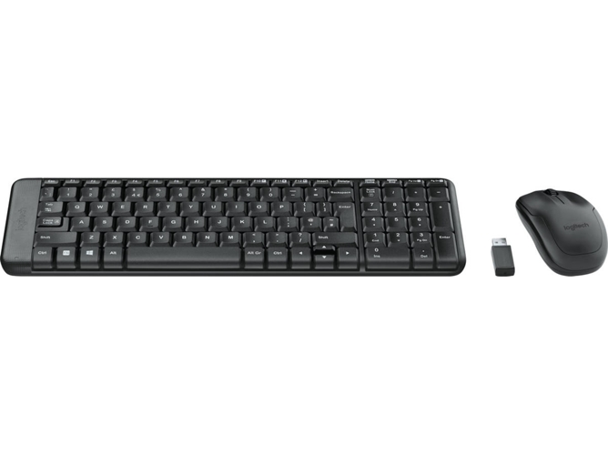 Teclado LOGITECH MK220 (Inalámbrico - Layout Griego - Teclado Numérico)