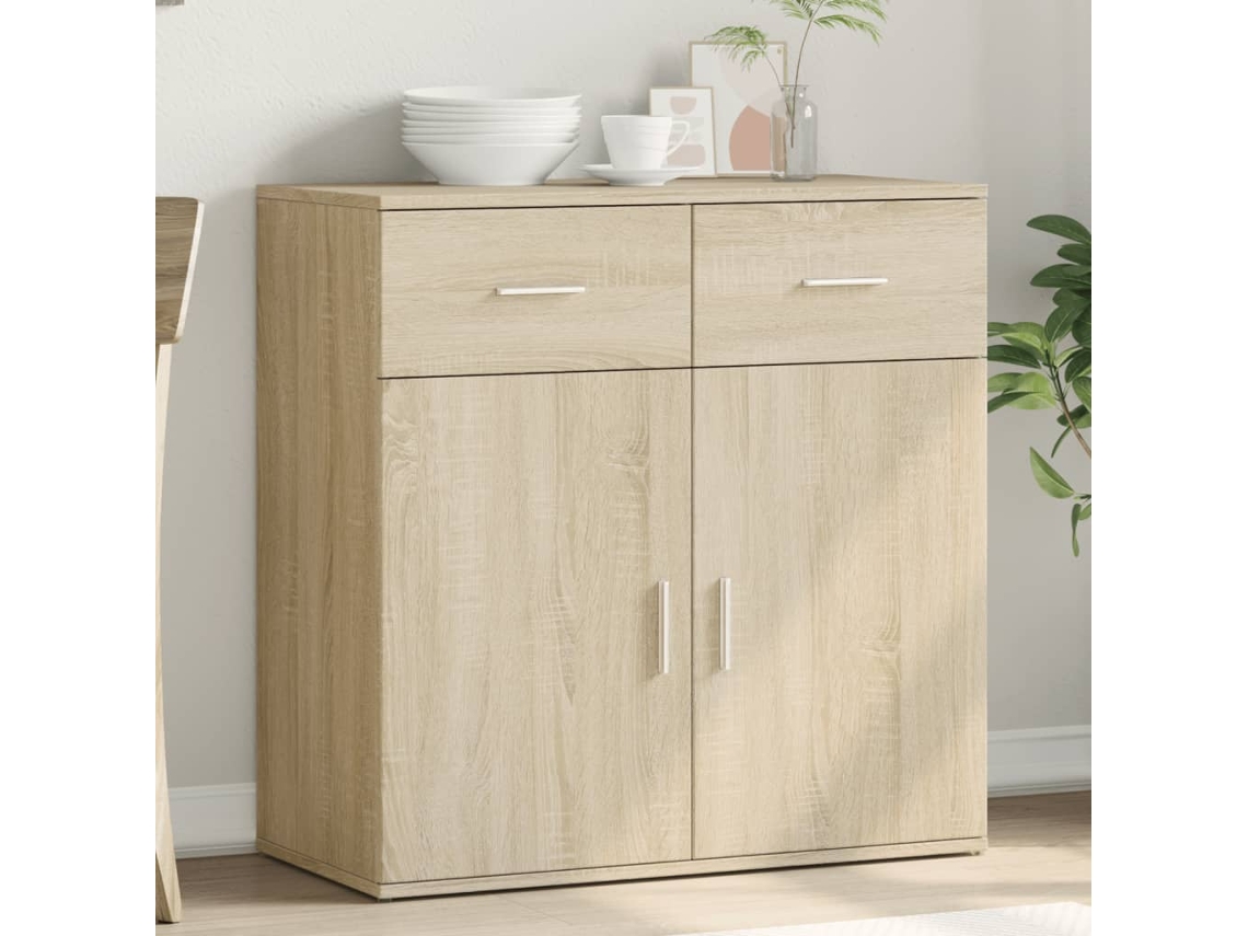 Aparador De Madera De Ingeniería Roble Sonoma 79x38x80 Cm