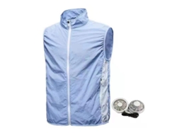 Bolsa Térmica Para El Almuerzo Para Hombre Con Ventilador De 3 Velocidades, Talla 2xl, Azul Claro, Ideal Para El Verano.