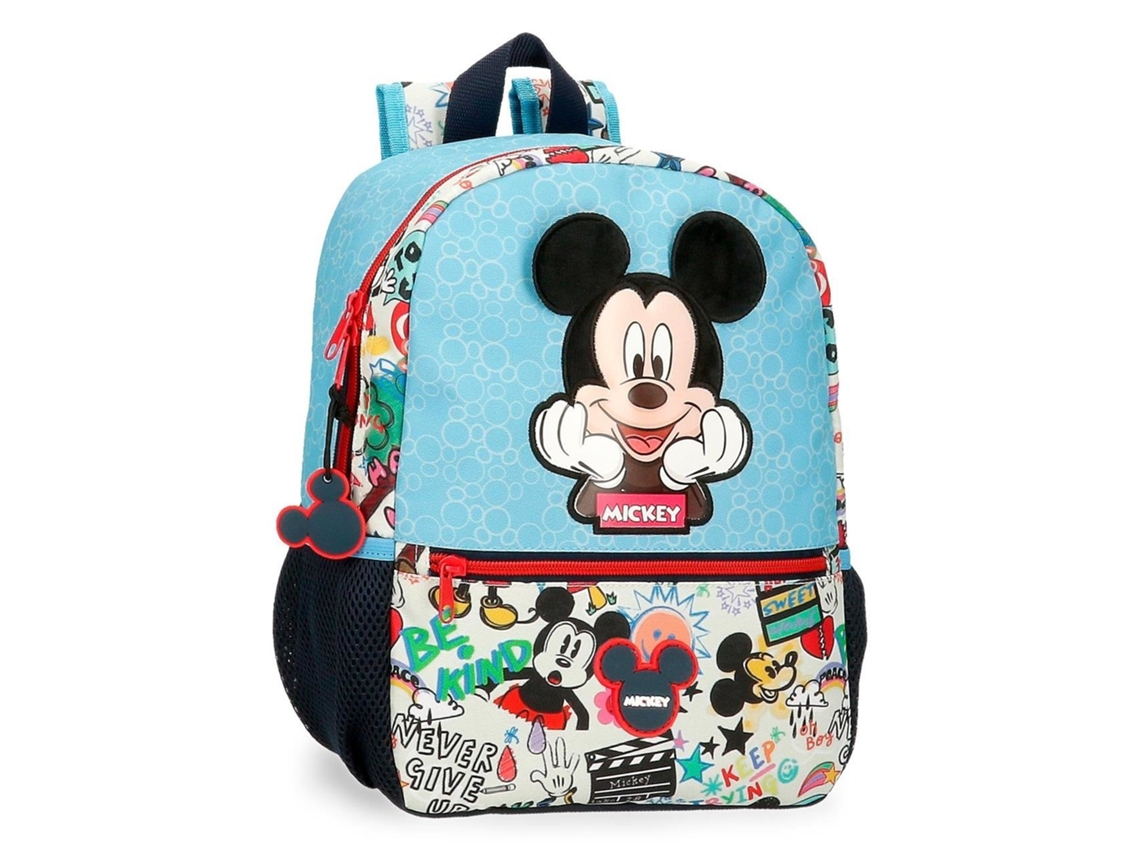 Mochila Escolar DISNEY (25 x 32 x 12 - Poliéster - Azul)