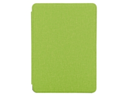 Funda ligera de piel sintética para Kindle 658 2019, color verde claro y dorado