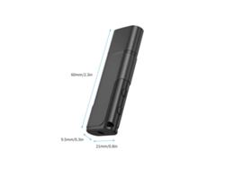 Minigrabadora De Voz Digital Portátil Con Un Solo Botón, Dispositivo De Grabación Con Interfaz Usb Y Micro Usb.