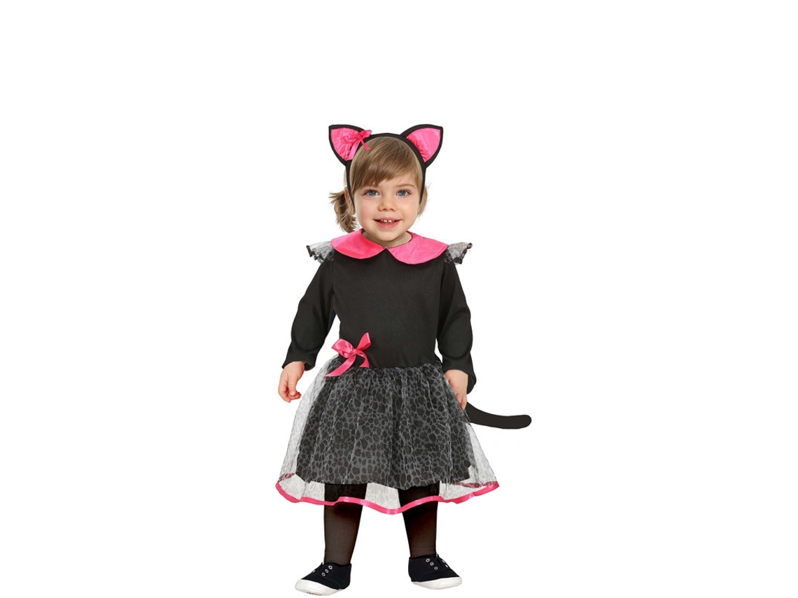 Disfraz de Bebé GUIRCA Gato Sedutor Negro y Rosa (12 - 18 meses)