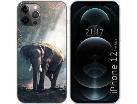 Carcasa iPhone 12 Pro Max (6.7) TUMUNDOSMARTPHONE Elefante Multicolor