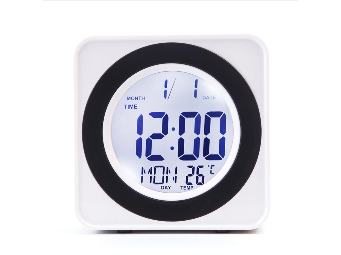 Reloj electrónico (control por voz, visualización de temperatura)