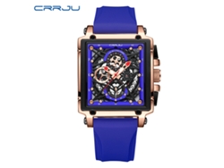 Reloj De Pulsera Unisex Impermeable Con Correa Y Calendario (azul), Reloj Multifuncional Para Parejas.