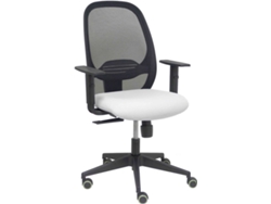 Silla Operativa PYC Cilanco  Blanco (Brazos Ajustables - Malla)