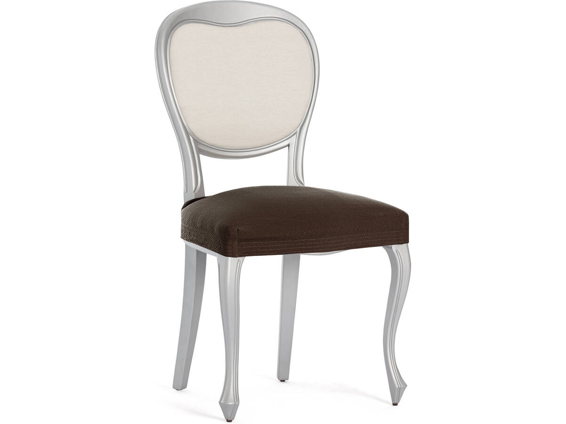 Funda de Silla EYSA Premium Bronx Pack de 2 Fundas Tejido Multielástico (50 x 50 x 5 cm - Poliéster - Marrón)