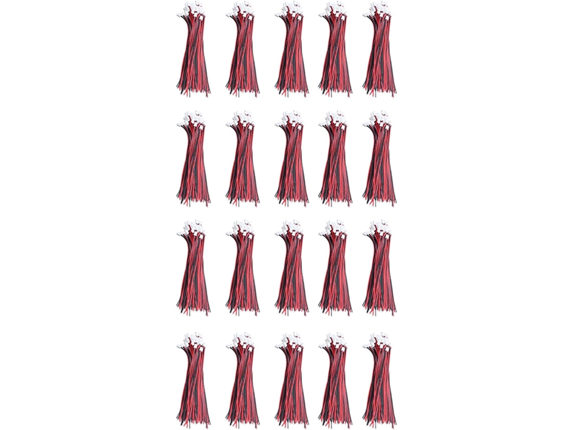 1000 Unidades De Cables Con Conectores Macho Mini Jst 2.0 De 2 Pines