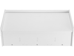 Caja Rectangular Para Monedas Con Tapa Abatible, De Madera Blanca Y Plástico, Con 4 Compartimentos