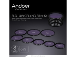Kit de filtros de 52 mm para cámara: UV, CPL, FLD, ND - Accesorios de fotografía para Nikon y Canon