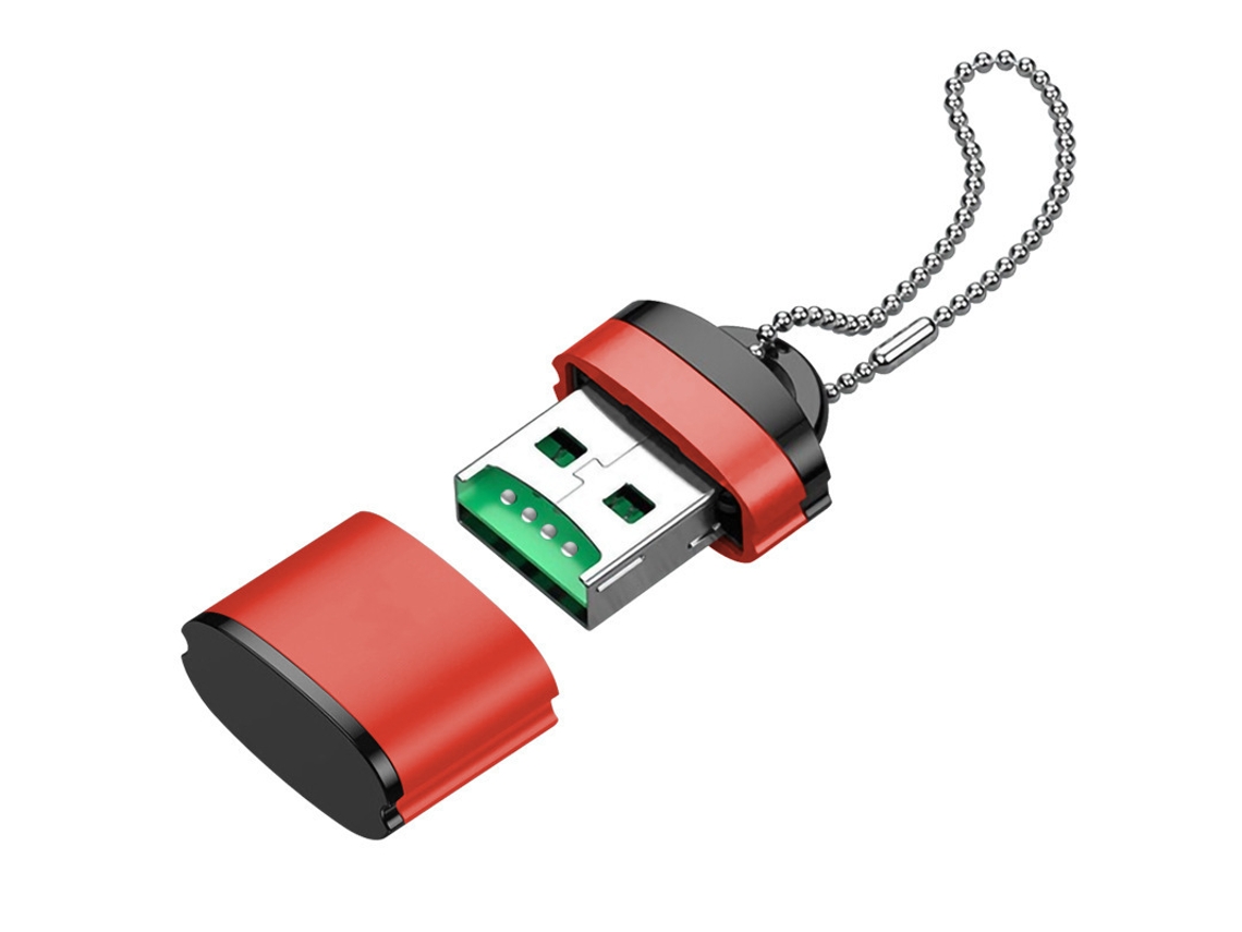 Lector de tarjetas USB 2.0 para Micro SD/TF (rojo) Specment