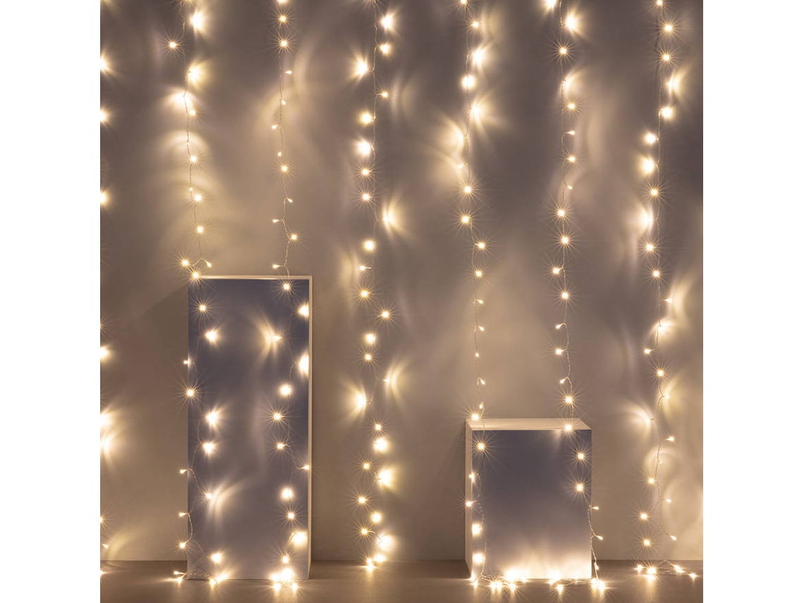Cortina de Guirnaldas Led PRISMICA Blanco Cálido (3 m)