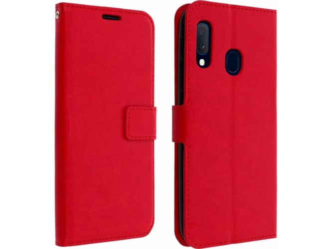 Funda Samsung Galaxy A20e AVIZAR Wallet Rojo