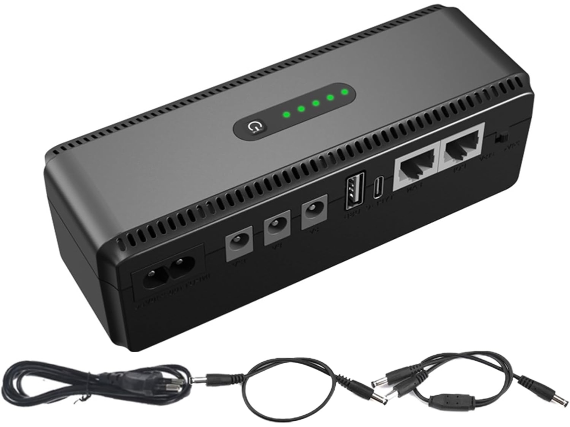 Batería De Respaldo Para Cámara De Seguridad De 10400 Mah, Ups Compacto, Interrupción.