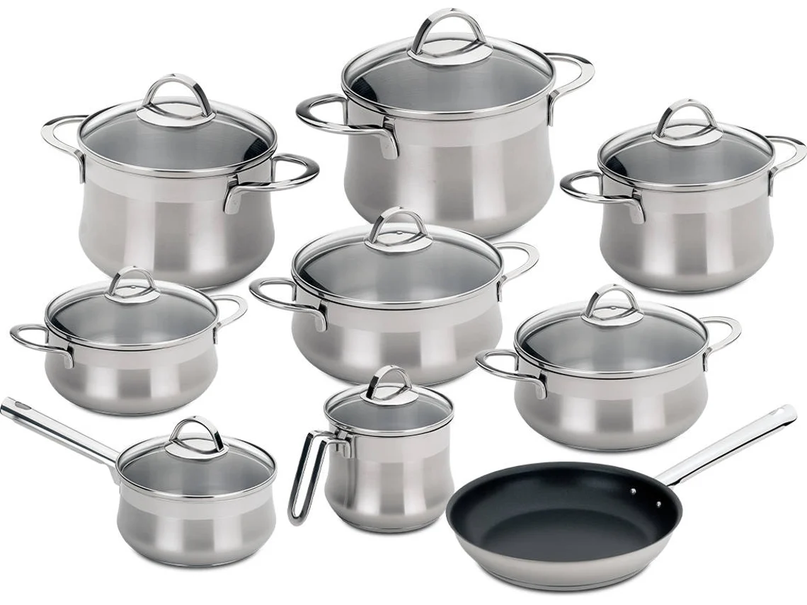 Batería SILAMPOS Emotion (9 piezas - Inox)