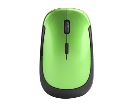 HURRISE 2.4G Mouse 2.4G Ratón inalámbrico Receptor USB óptico ajustable Accesorios para computadora portátil 1600Dpi Verde
