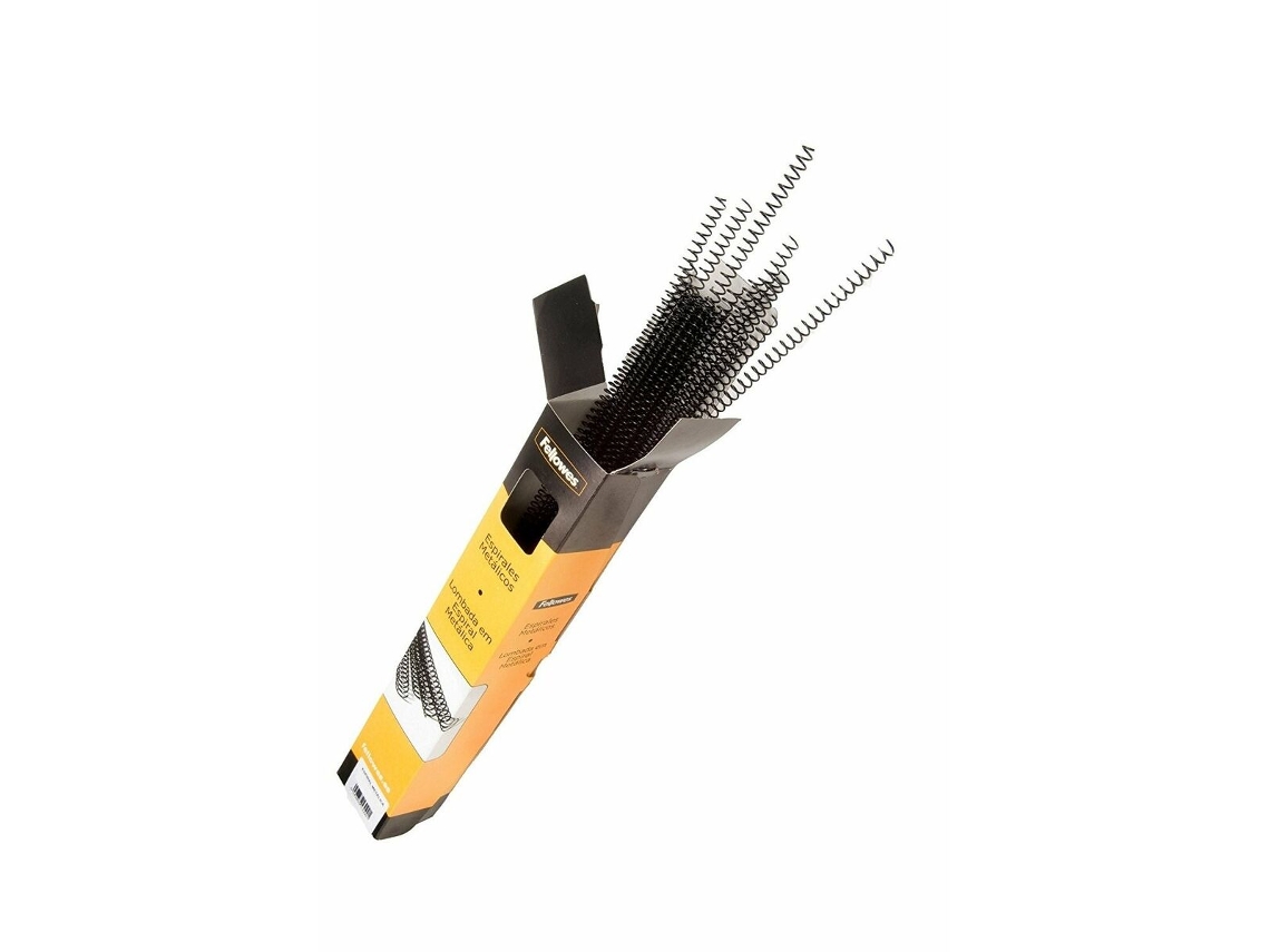 Espirales para Encuadernar FELLOWES Negro Metal 46 mm