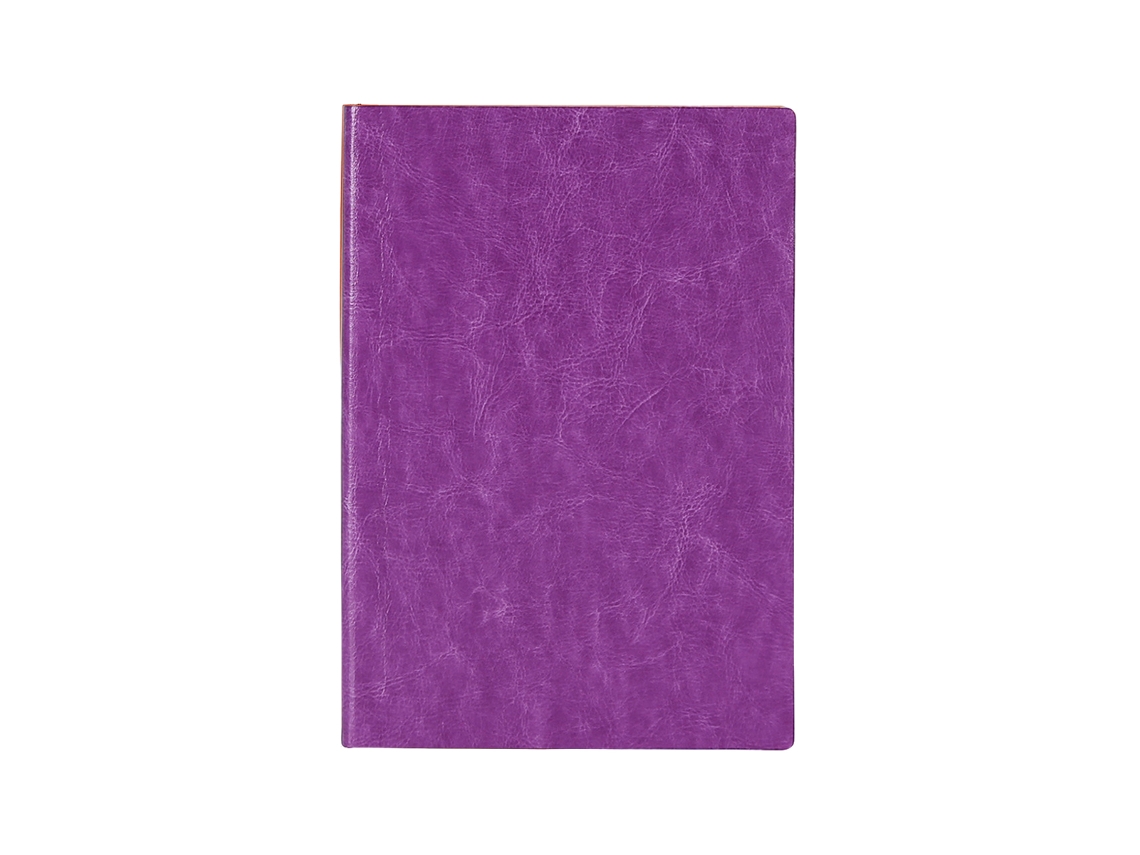 Cuaderno A5 de tapa dura en piel sintética resistente a la tinta, papel crema Kofihety