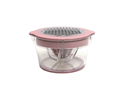 Exprimidor manual multifuncional con báscula, colador extraíble de acero inoxidable, picador de ajo y jengibre YNP Rosewell