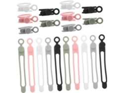 30 Bridas De Silicona Reutilizables Para Cables, Ideales Para Organizarlos.