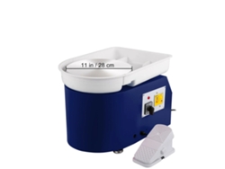 Torno de cerámica eléctrico, 350 W de potencia, placa de 11 pulgadas, color azul OEM