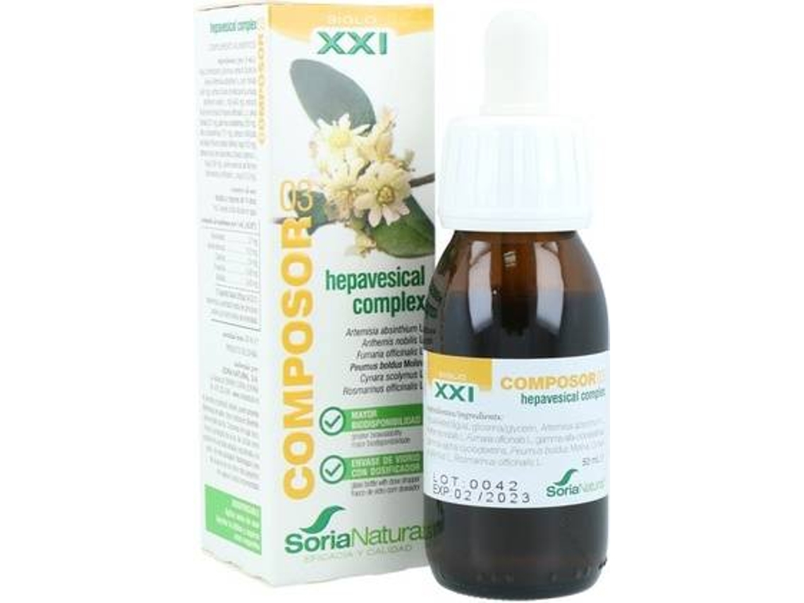 Aceite Essencial SORIA NATURAL Complexo Hepavesical Composor (50 ml)
