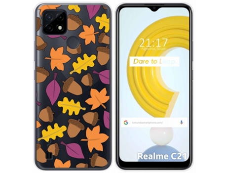 Carcasa Realme C21 TUMUNDOSMARTPHONE Dibujos Transparente Multicolor