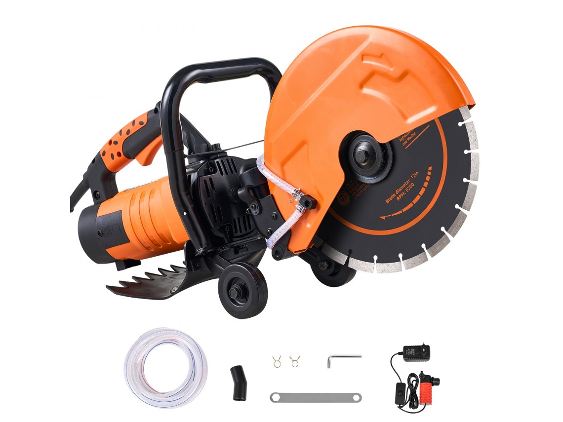 Sierra circular de 305 mm y 2800 W para hormigón, ladrillo y piedra con sistema de corte húmedo Tekmaquinas