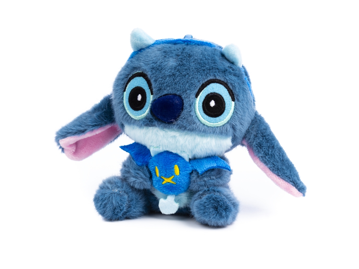 Peluche extra suave adaptable como colgante. Diseño de Diablito Azul. 12 cm.