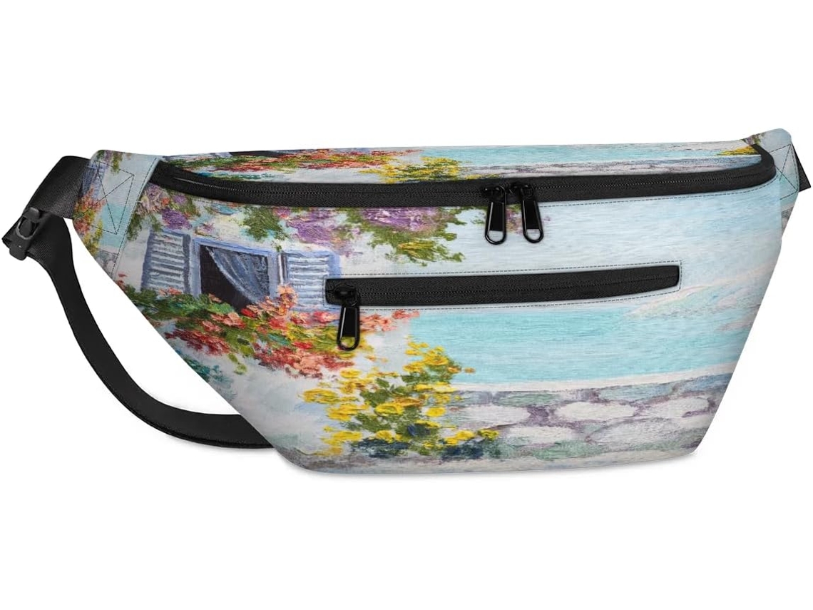 Bolso Hombro Unisex Tropicallife Gran Capacidad Estampado Pintura Al Óleo Para Viajes Deportes Gimnasio Cor