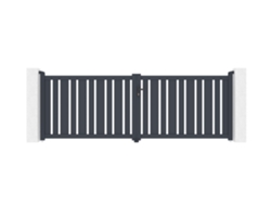 Puerta batiente de aluminio 3,5m veymont A.120cm