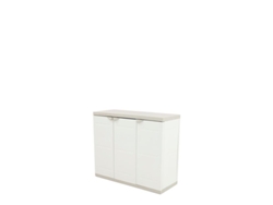 PLASTIKEN Medio armario PLASTIKEN Titanium 105 cms 3 puertas | 105 x 44 x 88 CMS