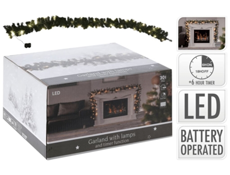 Ambiance Guirnalda de Navidad con 30 LEDs 270 cm